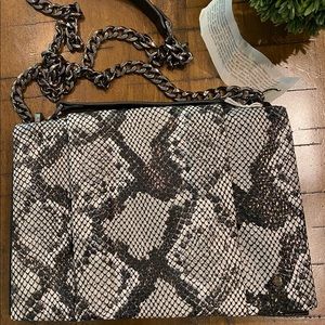 Halston Heritage Leather Shoulder Bag